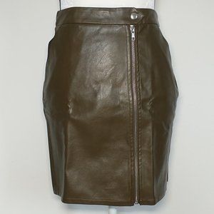 NWT SEEK The Label Vegan Leather Mini Skirt S